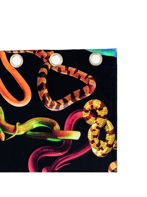 Seletti Snakes gordijn zwart - 02403
