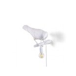 Seletti Lampe oiseau regardant à droite blanc extérieur - 14721