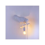 Seletti Bird lamp looking right white outdoor - 14721