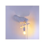 Seletti Bird lamp looking right white outdoor - 14721
