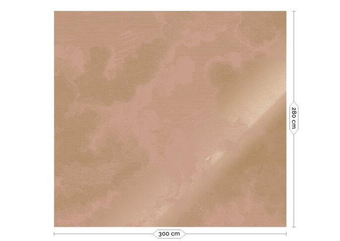 KEK Amsterdam Gold Engraved clouds nude wallpaper MW-183 - 300x280cm