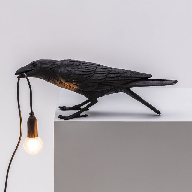 Seletti Bird lamp playing zwart outdoor - 14726