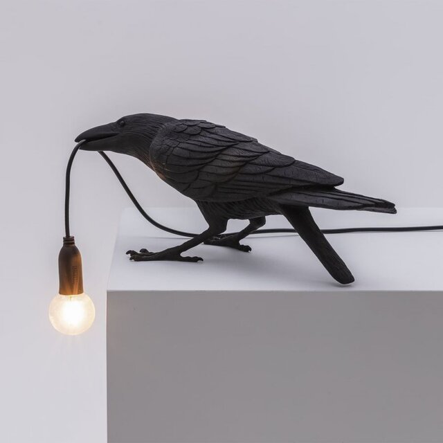 Seletti Bird lamp playing zwart outdoor - 14726