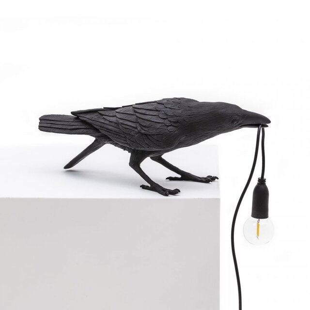 Seletti Bird lamp playing zwart outdoor - 14726