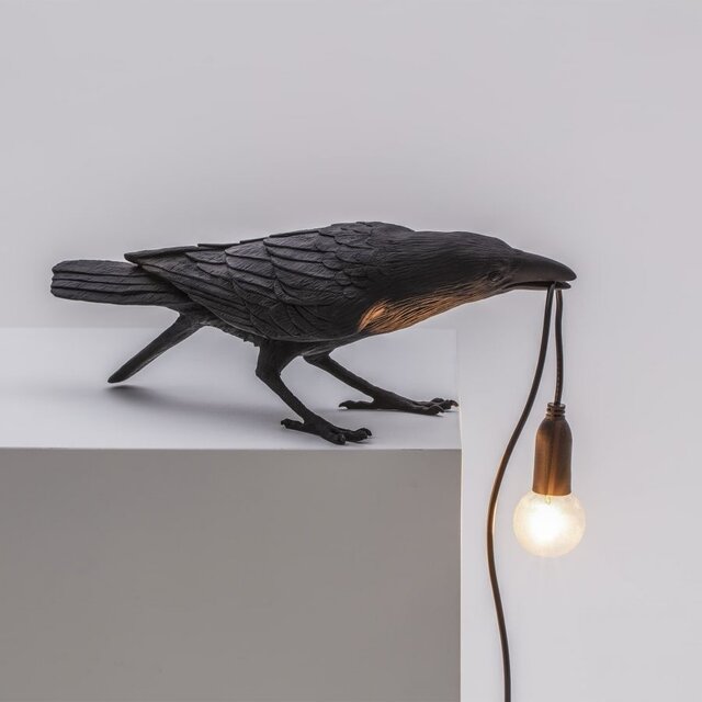 Seletti Bird lamp playing zwart outdoor - 14726