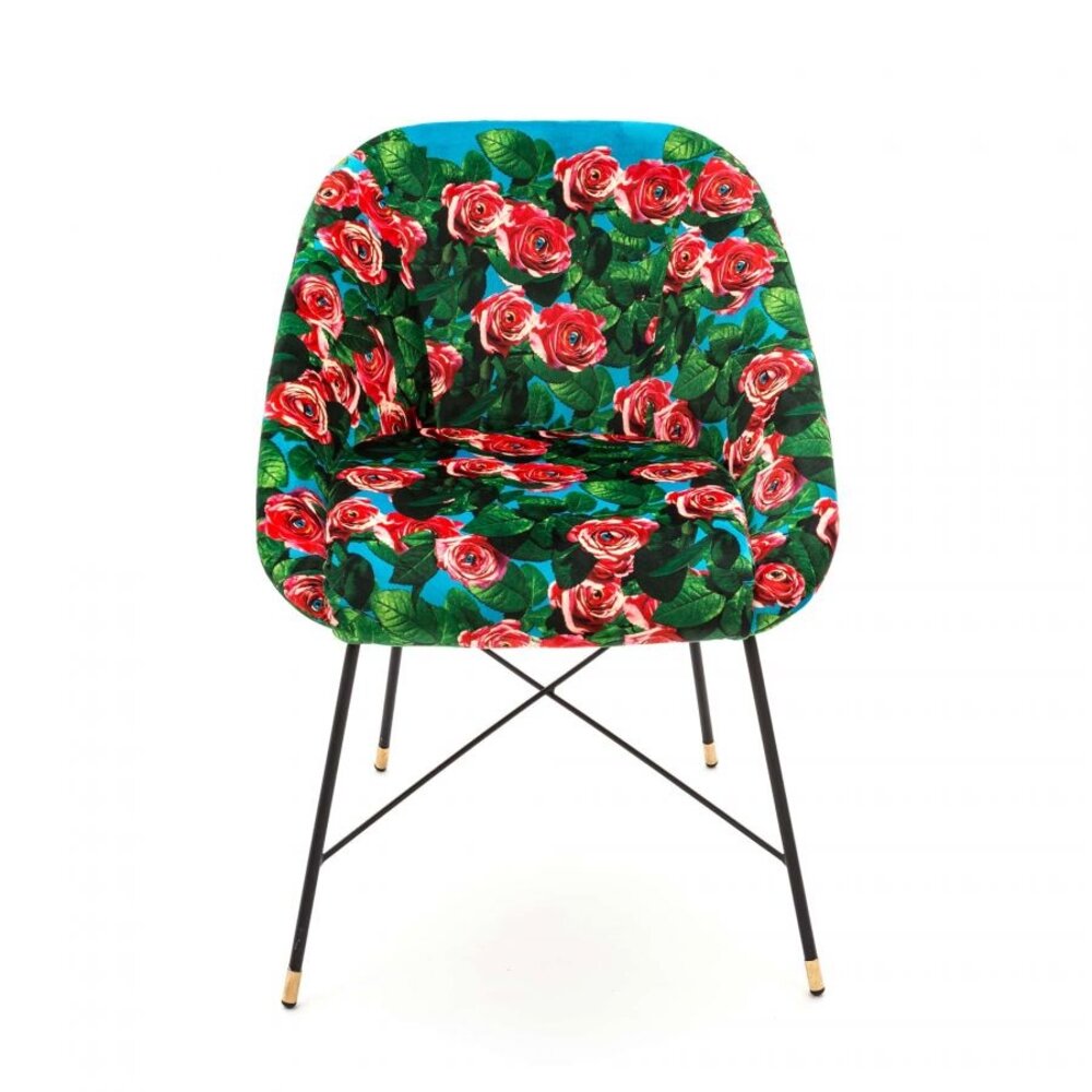 Seletti Chaise rembourrée Roses - 16040 Seletti Chaise rembourrée Roses - 16040