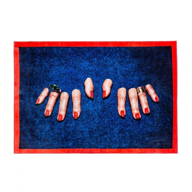 Seletti Tapis rectangulaire Doigts - 18060