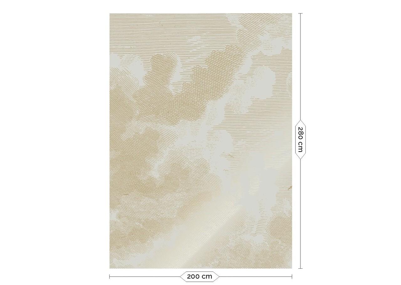 KEK Amsterdam Papier peint sable nuages gravé or MW-179 - 200x280cm KEK Amsterdam Papier peint sable nuages gravé or MW-179 - 200x280cm