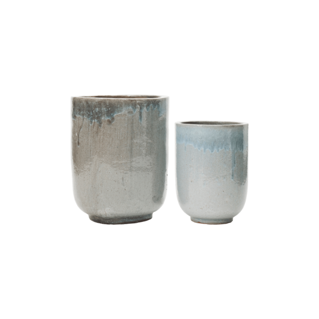 House Doctor Set di vasi per fiori Pho grigio