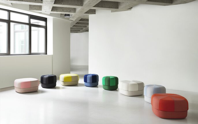 Normann Copenhagen Taburete Circus dúo grande rosa - 605820