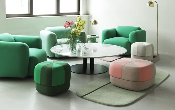 Pouf Circus Duo di Normann Copenhagen - rosa