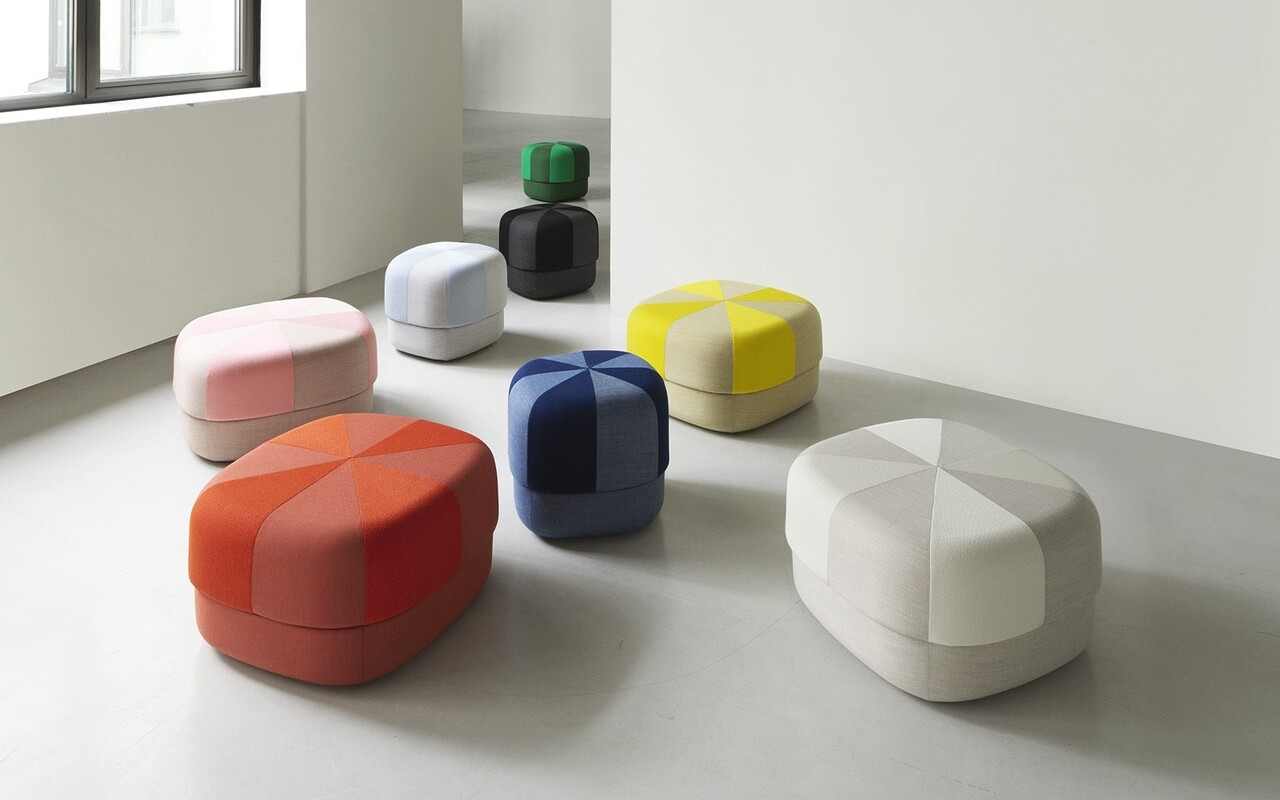 Normann Copenhagen Circus poef duo small geel - 605817 Normann Copenhagen Circus poef duo small geel - 605817