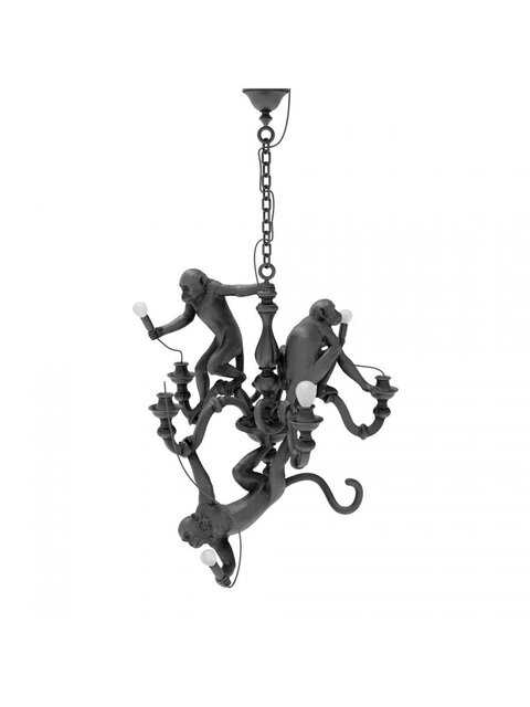 Seletti Monkey chandelier black - 14866 Seletti Monkey chandelier black - 14866