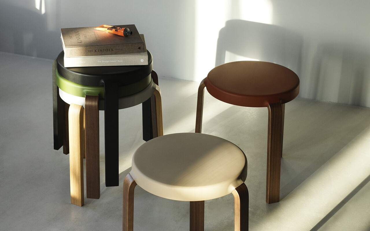 Normann Copenhagen Hahnhocker Walnuss/Karamell – 602289