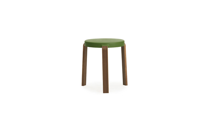 Normann Copenhagen Tap stool walnut/olive - 602259 Normann Copenhagen Tap stool walnut/olive - 602259