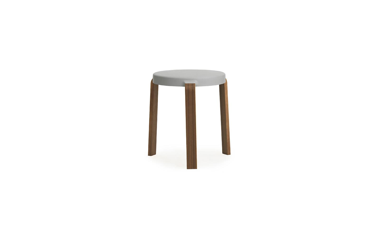 Normann Copenhagen Tap kruk walnoot/grijs - 602257 Normann Copenhagen Tap kruk walnoot/grijs - 602257