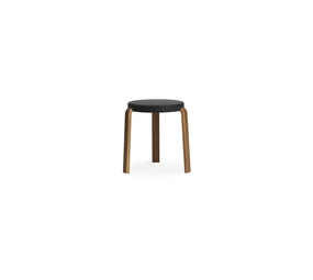 Normann Copenhagen Tap kruk walnoot/zwart Normann Copenhagen Tap kruk walnoot/zwart