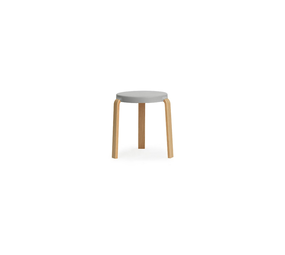 Normann Copenhagen Tap kruk eiken/grijs Normann Copenhagen Tap kruk eiken/grijs