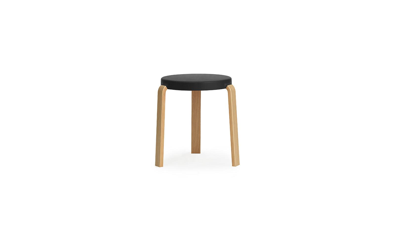Normann Copenhagen Tap taburete roble/negro - 602251