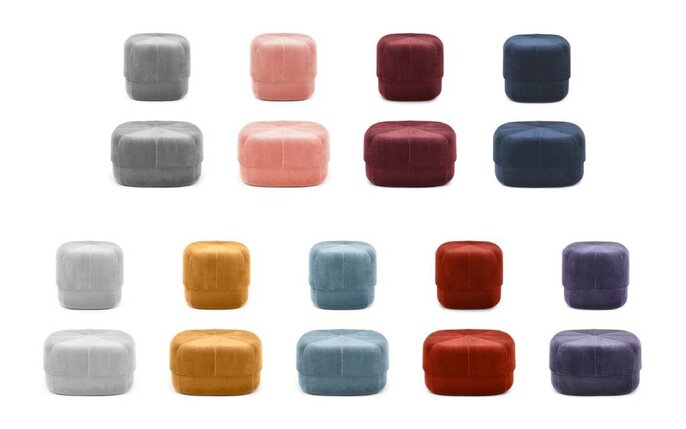 Normann Copenhagen Cirkuspuf stor mørkerød - 601077 Normann Copenhagen Cirkuspuf stor mørkerød - 601077