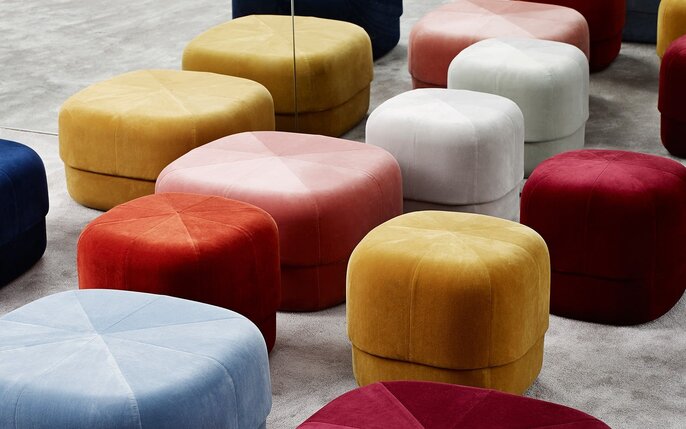 Normann Copenhagen Circus footstool small rust - 601080
