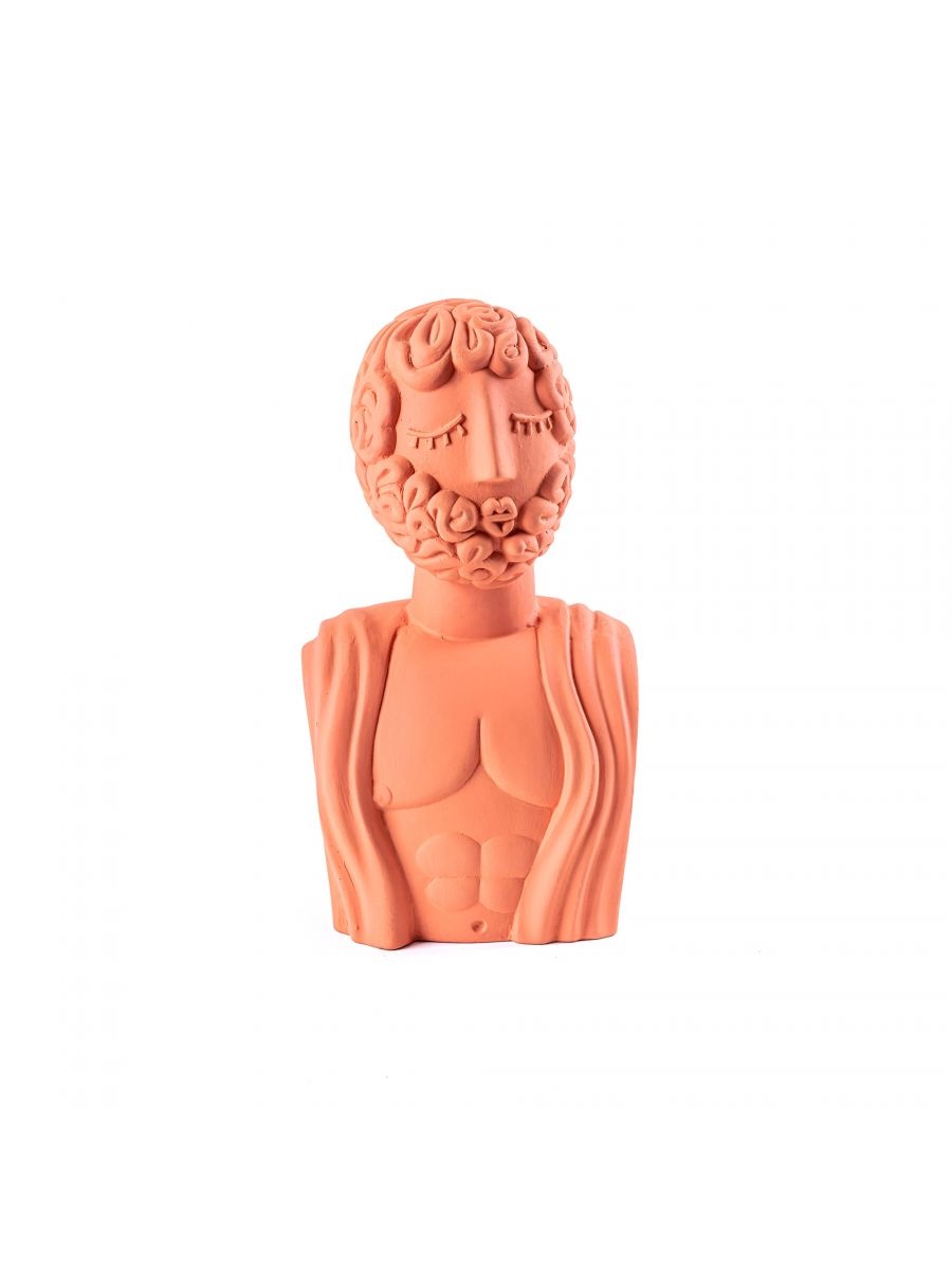 Seletti Magna Graecia Terrakotta-Büste Mannobjekt – 11512