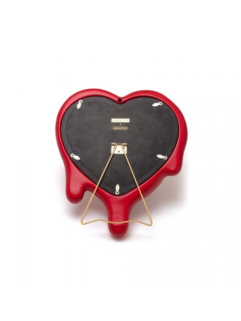 Seletti Cadre photo coeur fondu/miroir rouge - 10058
