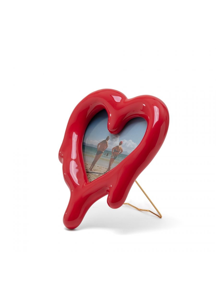 Seletti Melted heart photo frame/mirror red - 10058