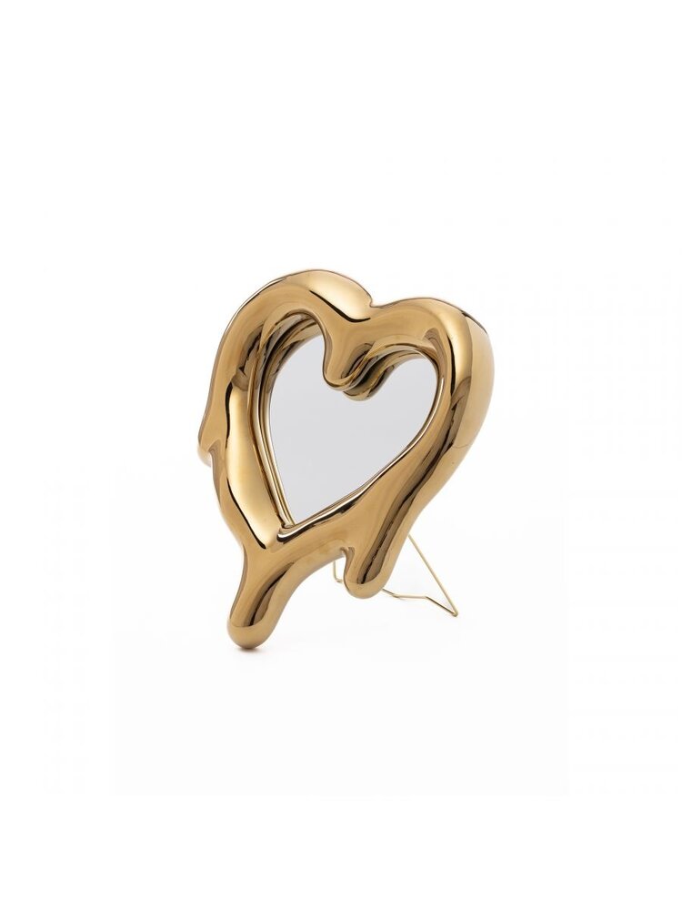 Seletti Melted heart photo frame/mirror gold - 10059