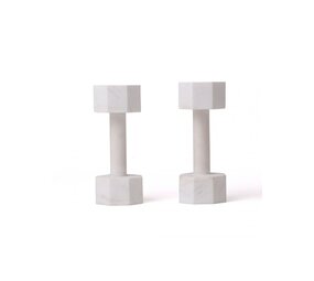 Seletti Lvdis marmeren decoratie dumbell set 2KG Seletti Lvdis marmeren decoratie dumbell set 2KG