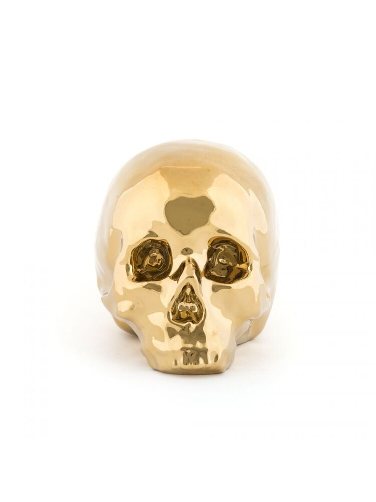 Seletti Memorabilia oro mi calavera objeto de decoración - 10415_ORO Seletti Memorabilia oro mi calavera objeto de decoración - 10415_ORO