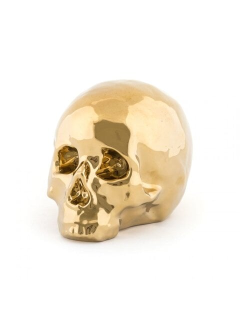 Seletti Memorabilia gold mon objet déco tête de mort - 10415_ORO