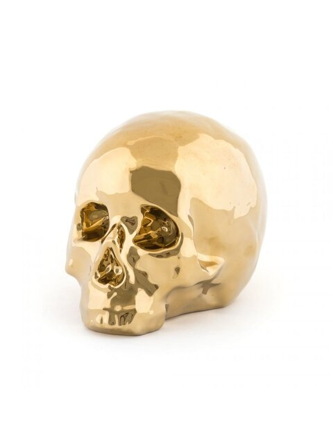 Seletti Memorabilia oro mi calavera objeto de decoración - 10415_ORO