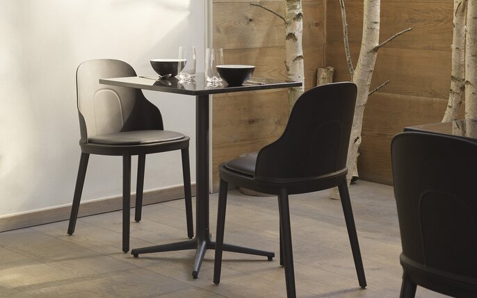 Normann Copenhagen Chaise Allez cuir noir - 304069