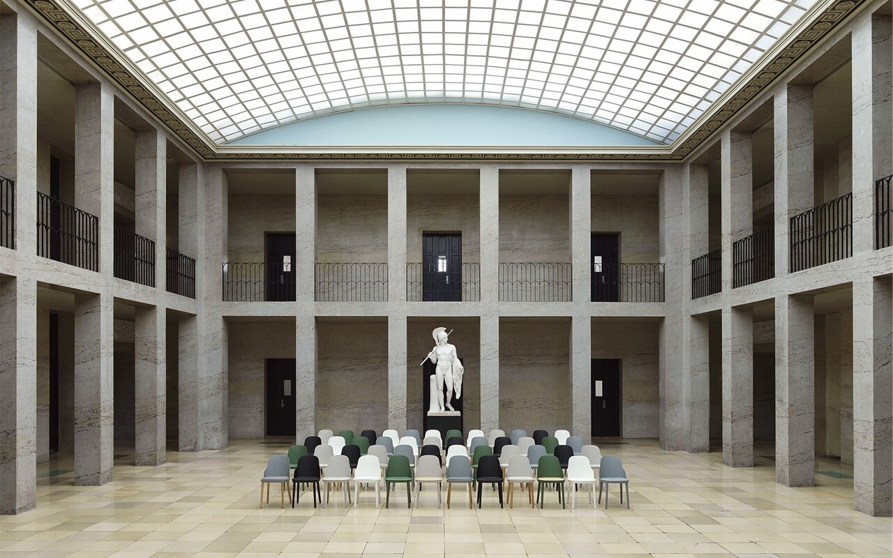 Normann Copenhagen Allez stol ek/canvas varmgrå - 304080