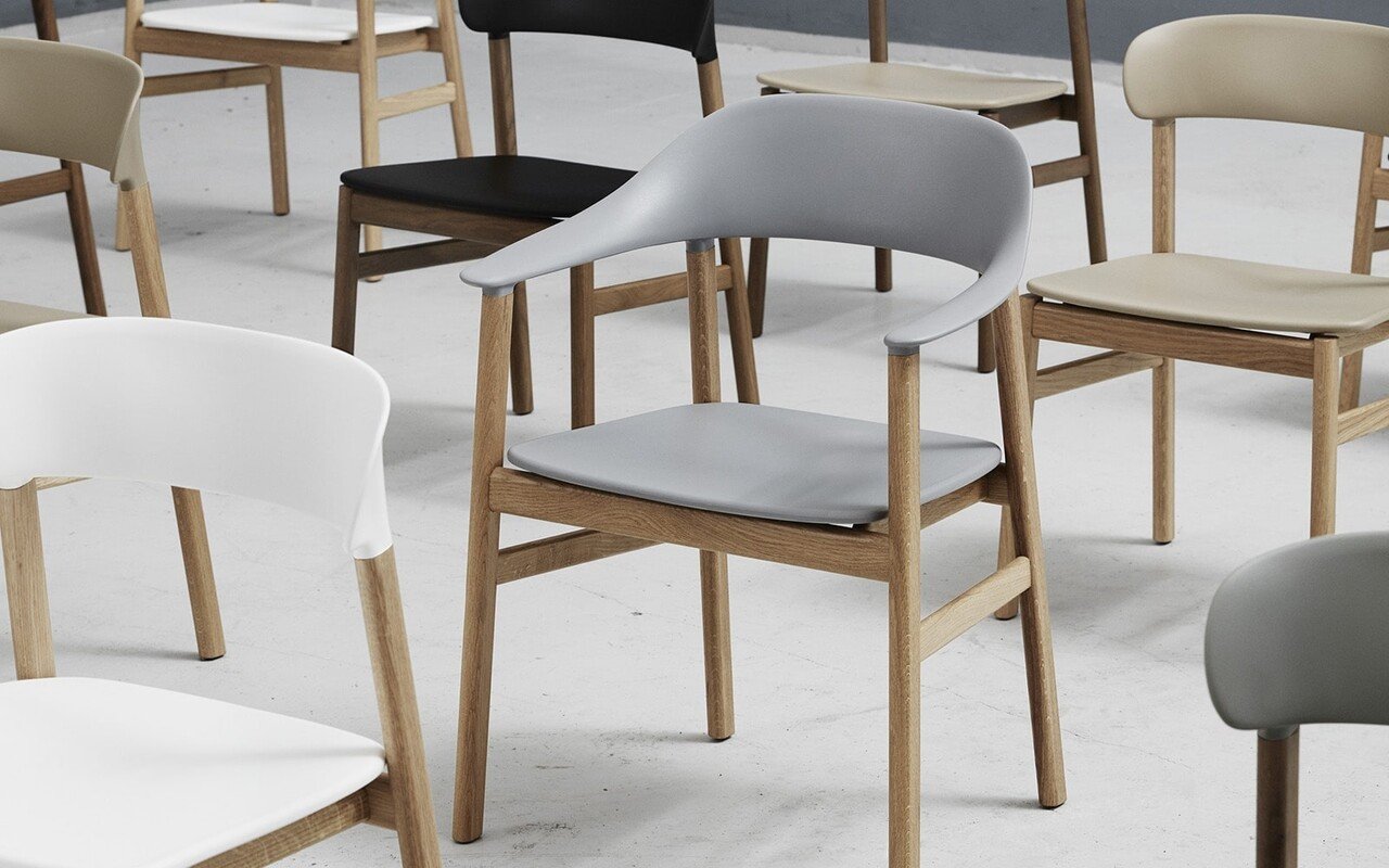 Normann Copenhagen Herit stol ekgrön - 1401004