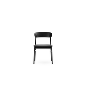 Normann Copenhagen Sedia Herit rovere nero/pelle nera - 1401058 Normann Copenhagen Sedia Herit rovere nero/pelle nera - 1401058