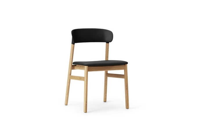 Normann Copenhagen Herit stol eg/læder sort - 1401020