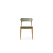 Normann Copenhagen Sedia Herit rovere/pelle verde - 1401022