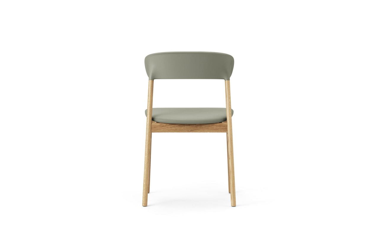Normann Copenhagen Sedia Herit rovere/pelle verde - 1401022
