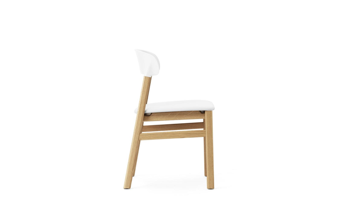 Normann Copenhagen Herit chair oak/leather white - 1401018 Normann Copenhagen Herit chair oak/leather white - 1401018