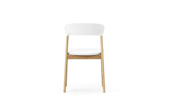 Normann Copenhagen Herit chair oak/leather white - 1401018 Normann Copenhagen Herit chair oak/leather white - 1401018