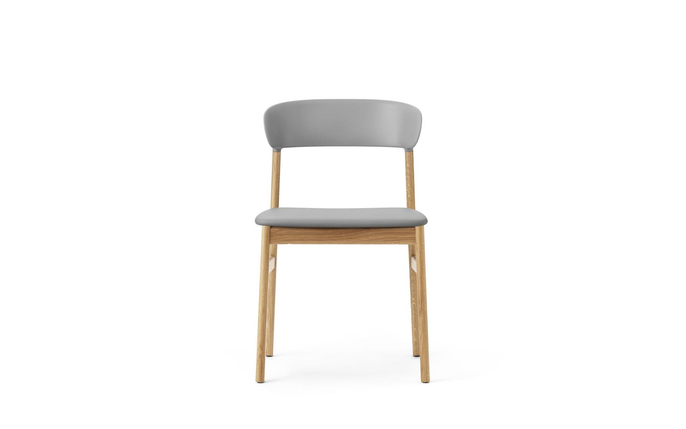 Normann Copenhagen Herit stol ek/läder grå - 1401019