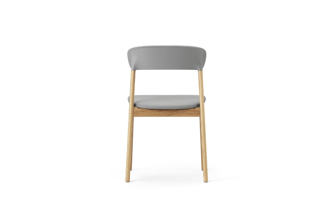 Normann Copenhagen Herit stol ek/läder grå - 1401019
