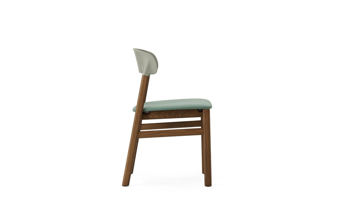 Normann Copenhagen Silla Herit roble oscuro/verde textil - 1401017