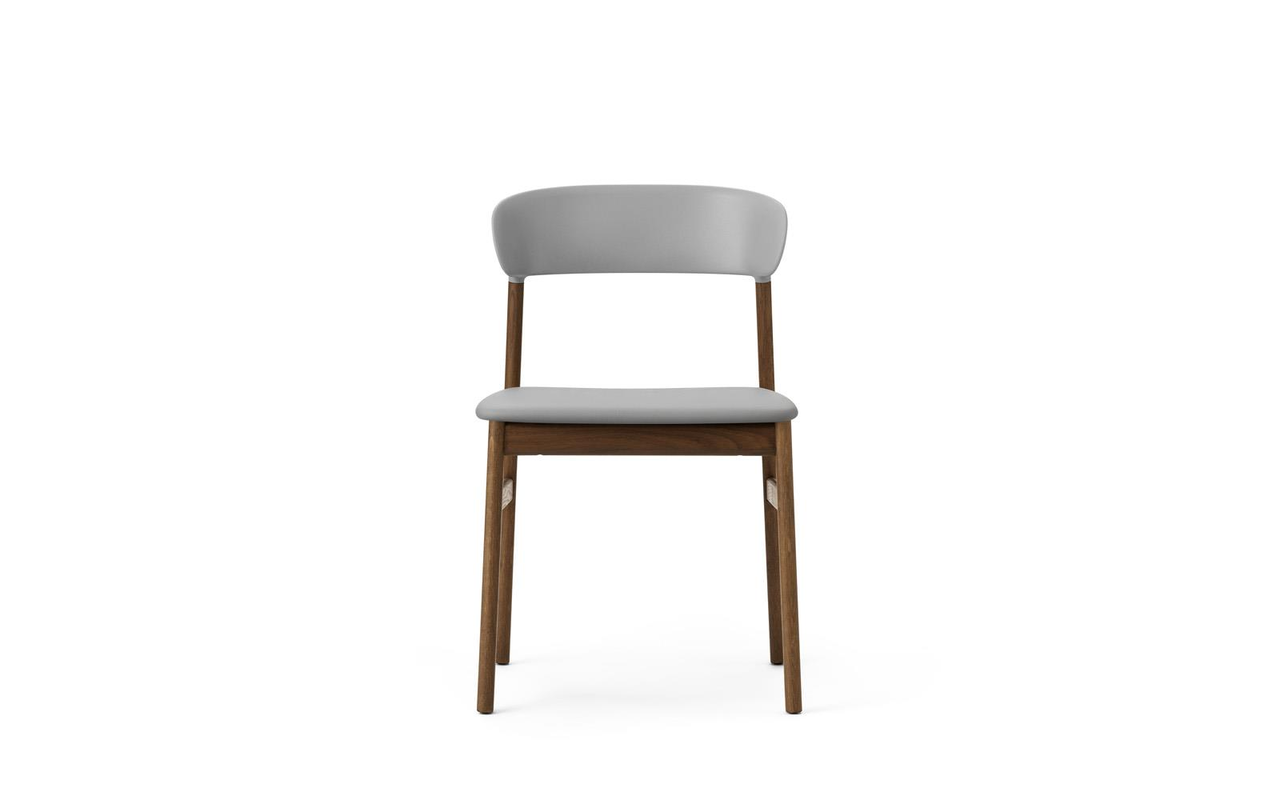 Normann Copenhagen Silla Herit roble oscuro/cuero gris - 1401024