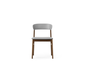 Normann Copenhagen Chaise Herit chêne foncé / cuir gris
