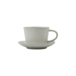 House Doctor Pion tazza e piattino grigio/bianco set 4 pezzi - 206260237