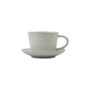House Doctor Pion Tasse und Untertasse grau/weiß, 4er-Set – 206260237 House Doctor Pion Tasse und Untertasse grau/weiß, 4er-Set – 206260237