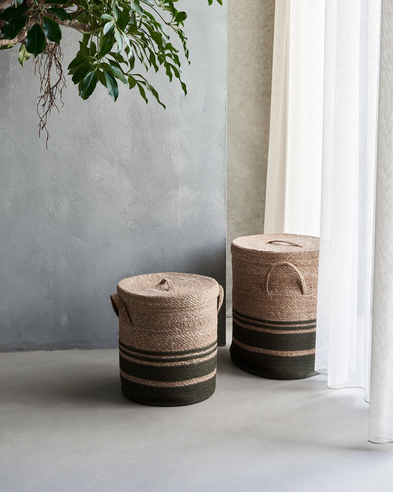 House Doctor Portabiancheria esercito set da 2 pezzi - 212470180 House Doctor Portabiancheria esercito set da 2 pezzi - 212470180